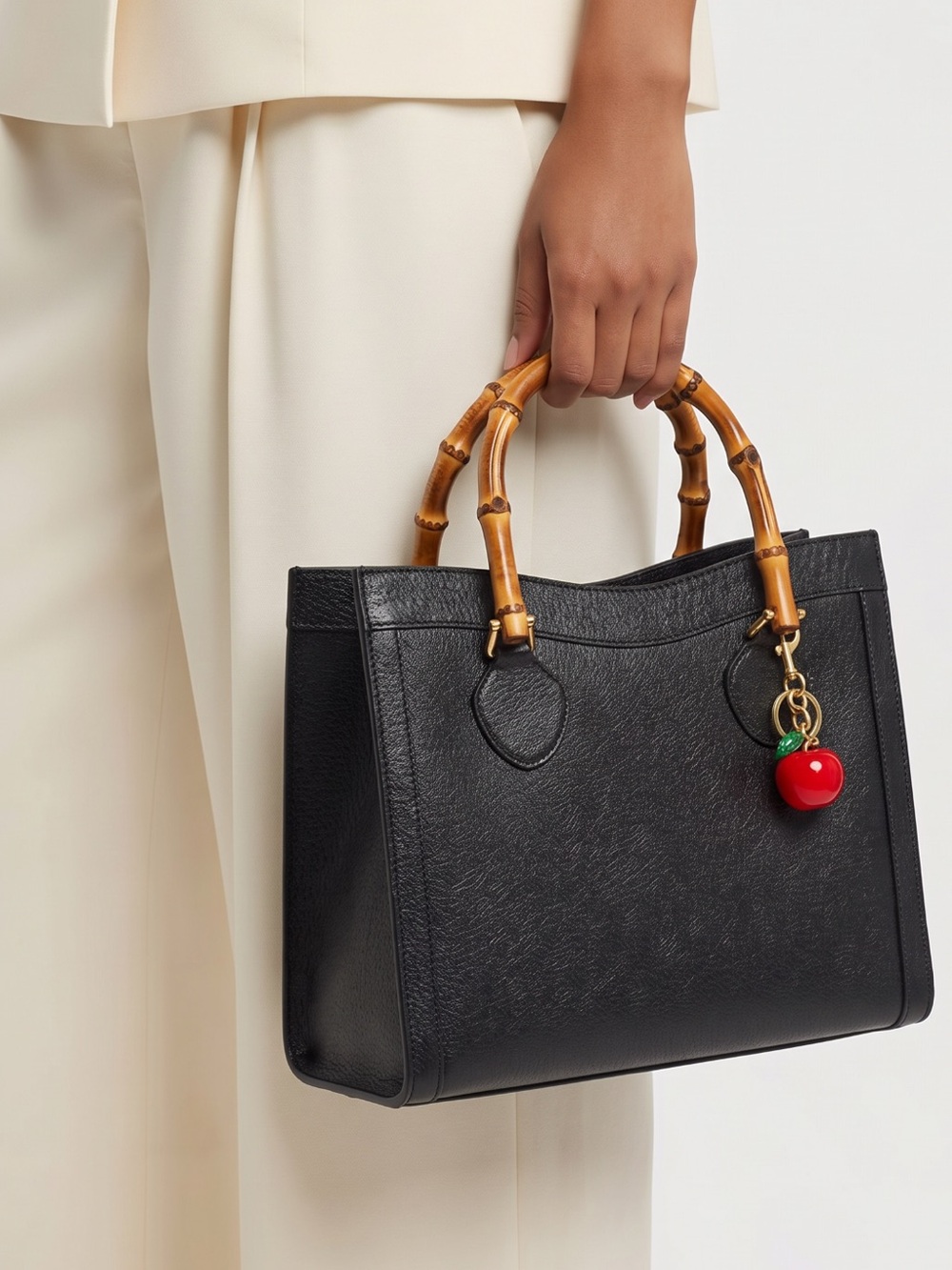 Gucci Diana Black Bamboo-Handle Tote Bag - Classic Women's Handbag